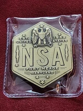 Official National Security Agency Coin! Lightning Bolts