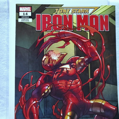 Cómics de Marvel 2019 Iron Man (Tony Stark) #14 variante Carnage-ized Stolen Moments - Imagen 6 de 13