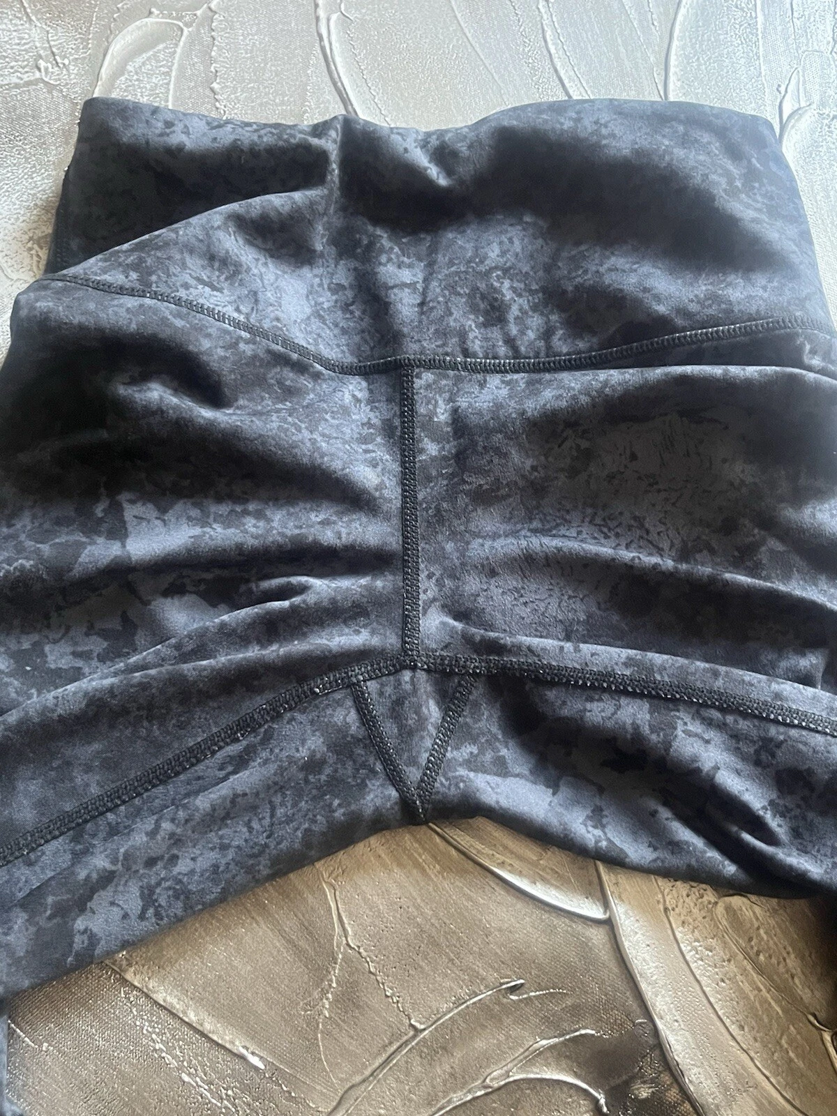 yogalicious high rise marble print workout pants