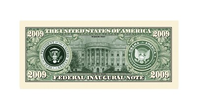 President Obama 2015 Dollar Bill Play Funny Money Novelty Note +FREE SLEEVE