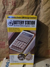 Battery Station Organizer Tester Stores 105 Batteries includes tester NEW