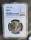 1942 p walking liberty half dollar NGC MS 62 (001)