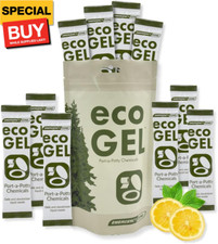 Eco Gel Port-a-Potty Chemicals - Liquid Waste Gelling and Deodorizing Powder