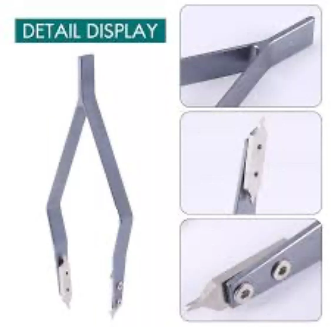 V Shaped Metal Spring Bar Tweezers Watch Band Strap Bracelet Remover Repair Tool
