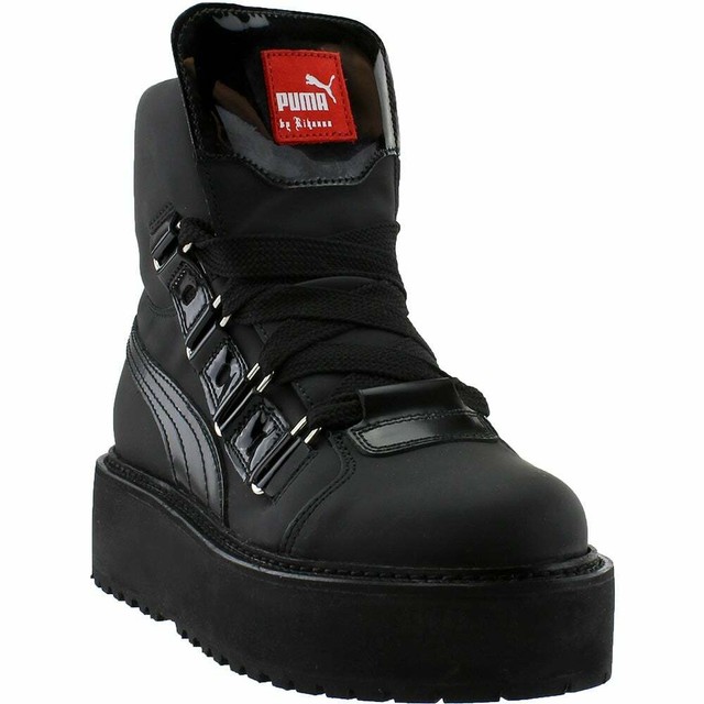 fenty sneaker boot black