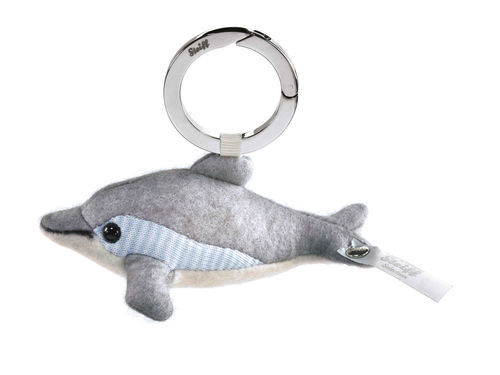 STEIFF Limited Edition Filz Delphin Schlüsselanhänger EAN 035708 10cm + Geschenkbox Neu - Bild 1 von 4