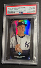 2015 Bowman Chrome Prospect Profiles Mini Aaron Judge ROOKIE CARD #PP-21  PSA 10