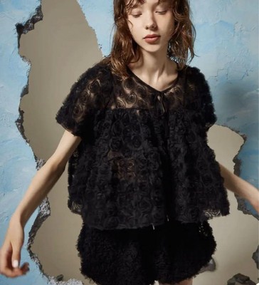 の*し様 最安値【美品】パフツイードブラックあさぎーにょ poppy の*し様 最安値【美品】パフツイードブラックあさぎーにょ poppy