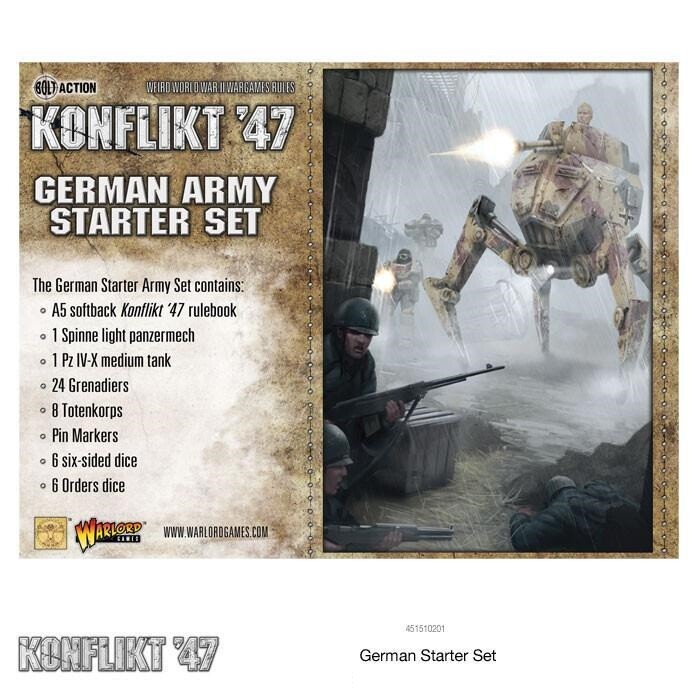 Немецкий стартовый набор K47 Konflikt 47 от Warlord Games WLG 451510201