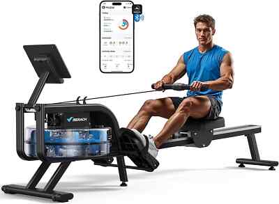 Merach R10 Wasser Rudergerät für Home Gym Fitness mit 6 Widerstandsstufen
