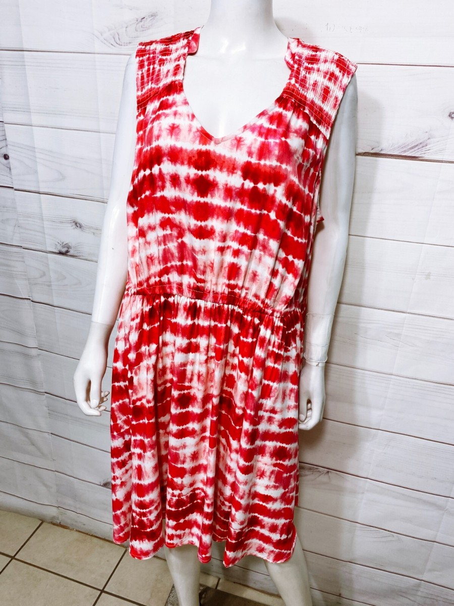 red and white skater dress Red & White Checkered Print Skater Dress (up to 3X)