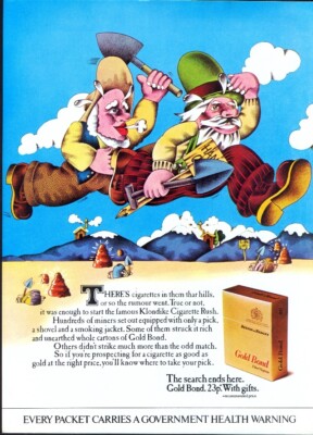 gold bond cigarettes Benson & Hedges Gold Bond Cigarettes. Original 1972 ADVERTISEMENT. Free UK  Post