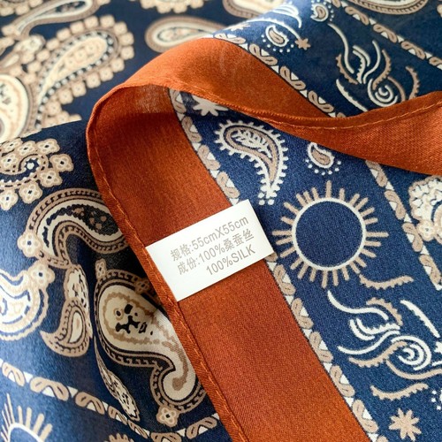 100% Mulberry Silk Scarf Bandanna Paisley Office Necktie Turban Hairband 21" - Picture 15 of 27