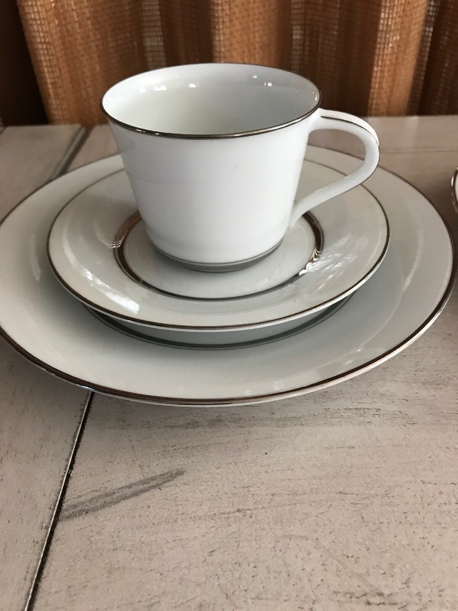 5 Pc NORITAKE China GALAXY 6527 - 2 SALAD PLATES 1 CUP & 2 SAUCERS