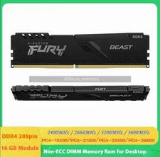 16 GB 32 GB DDR4 Gaming Memory 2400 2666 3200 3600 MHz 288pin DIMM For Desktop