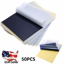 50PCS Tattoo Transfer Paper Stencil Carbon Thermal Tracing Hectograph USA