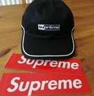 CHAPEAU / CASQUETTE NOIR SUPREME PIPING 6 PANNEAUX SS 2020 Neuf