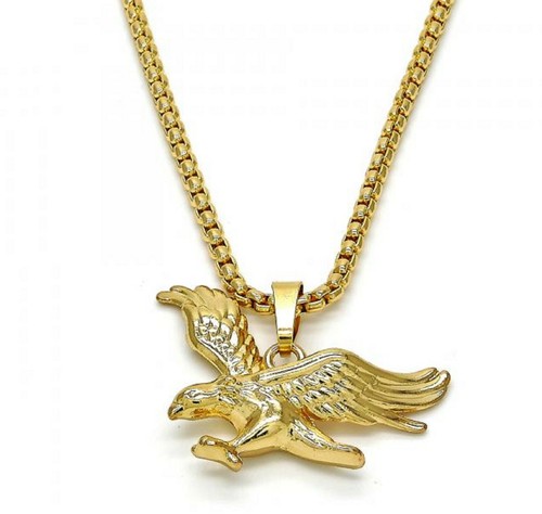 Men 9ct Gold GF Chunky Eagle Pendant 30 