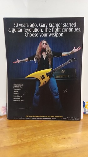 Kramer Gary Kramer Jack Frost 2007 GITARRENDRUCK ANZEIGE 11 X 8,5 . F-2