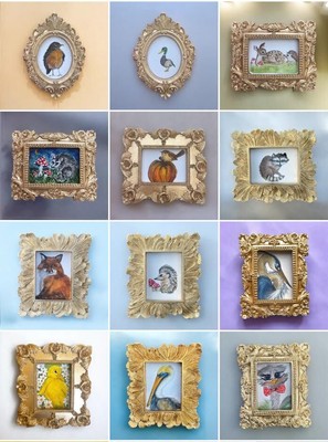 Fridge Magnet, 3D Refrigerator Magnet, Home Decor, Mini Art, Birds & Animals
