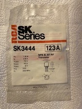 RCA SK Series SK3444 NPN Si AF/RF Transistor - New Old Stock