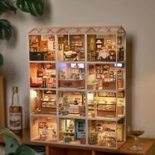 Rolife Super Creator DIY Miniature Dollhouse Plastic Building Teens DIY XmasGift