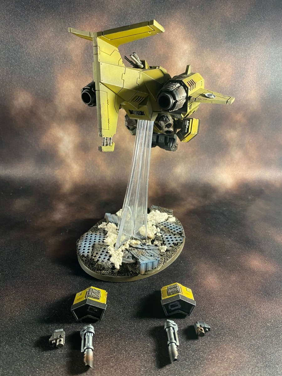Figurine Warhammer 40k : Talon Tempête Space Marine Imperial Fists - Peint Pro (1 De 2)