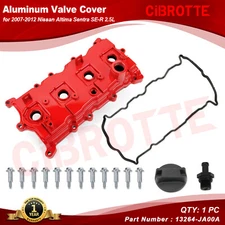 Aluminum Valve Cover w/ Gasket & Bolts for 07-12 Nissan Altima Sentra SE-R 2.5L