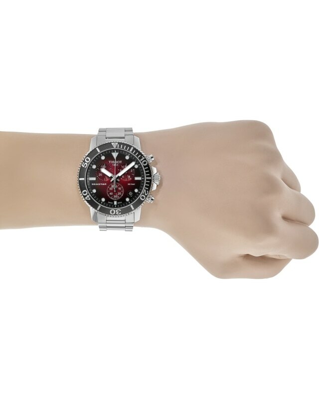 tissot seastar 1000 chronograph red