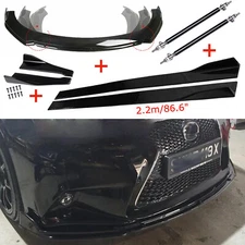 Front Rear Bumper Lip Spoiler Body-Kit Splitter Side+Skirt For Lexus RX350 RX350