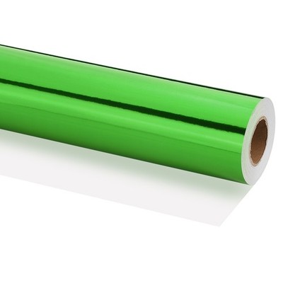 Metallic Wrapping Paper, 16 Inch x 800 Inch(65.6Ft)Packing Paper Green