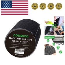 6" x 35Ft Heavy Duty Anti Slip Tape,Best 80grit Friction,Grip,Abrasive for St...