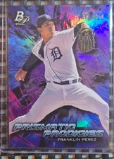 2018 Bowman Platinum -Prismatic Prodigies Franklin Perez #PPP-6 Purple 111/250