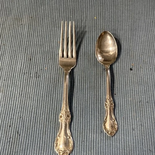 Vintage International Sterling Silver Dinner Fork & Teaspoon