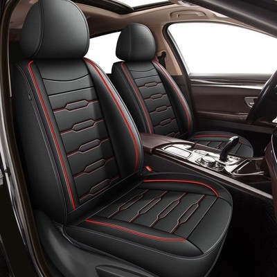 Deluxe Car 5-Seat Cover Cushion PU Leather Full Set For HYUNDAI KONA 2018-2024