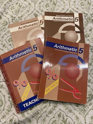 Abeka Arithmetic 5 Lesson Plans, Work Text Key, Speed Drills, Test & Key 1st Ed