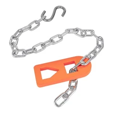 Heavy Duty T-Post Puller Tool with Chain for Tractor Buckets and Jacks