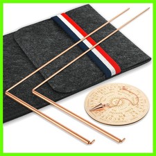 99.9 Copper Dowsing Rods - 2-Pack Divining Rods with Bag - Copper Bars Ghost...