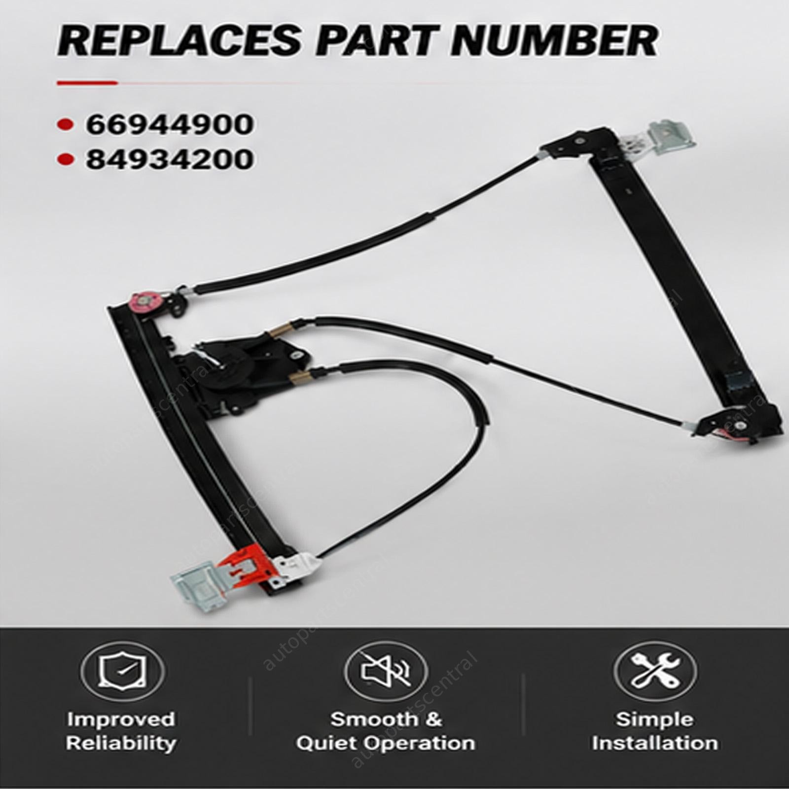 1PCS NEW Front left window regulator Fits 2003-2013 Maserati Quattroporte M139-