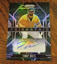 Tommy White 2025 Panini Prizm - Prizmatrix Silver Prizm Prospect RC Auto - A's