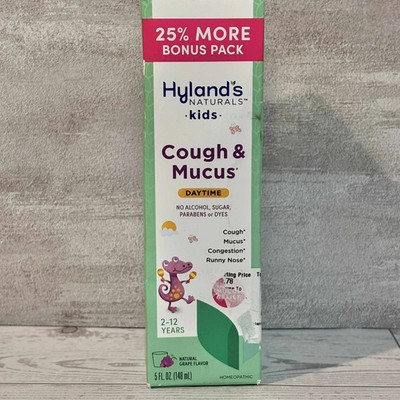 Hyland's Naturals Kids Cold & Cough Day Time Liquid, Grape Flavor, 5 fl oz