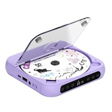 CD Player Portable with Dual Stereo Speakers, Rechargeable Portable CD Player wi