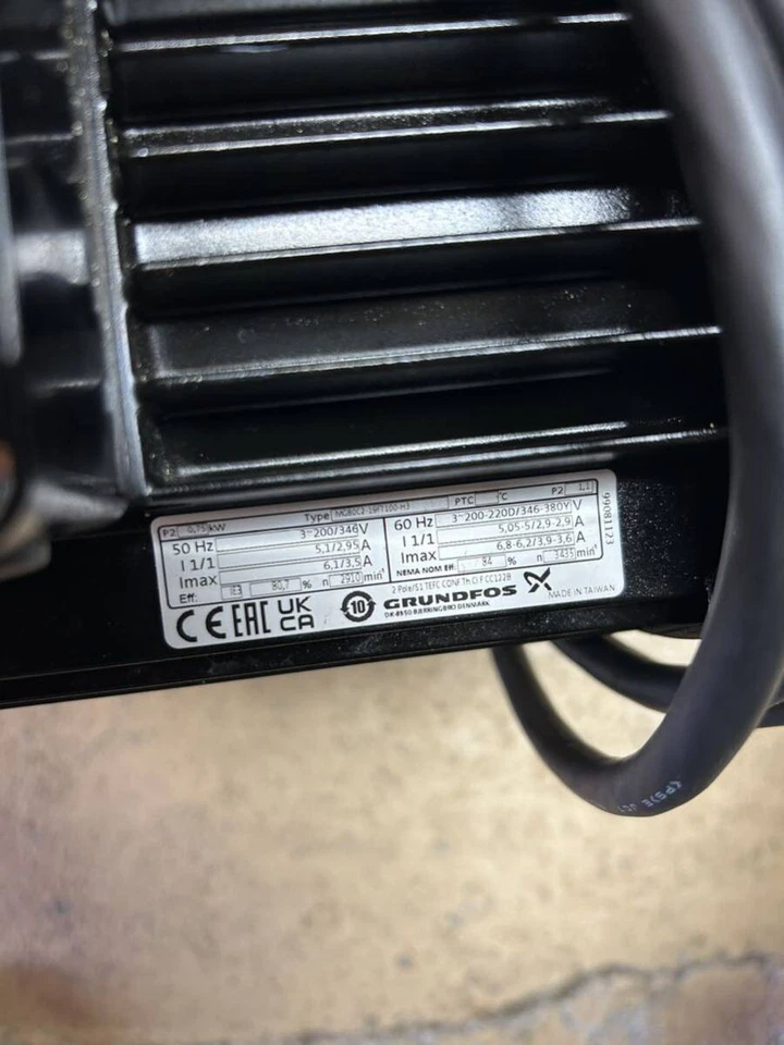 Grundfos MG80C2-19FT100-H3 MTH4-4/4A-W-A-AQQV 200V Commercial Submersible Unused - Image 4 of 4