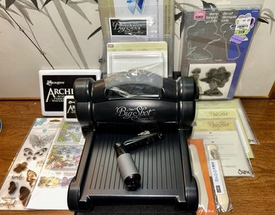 Sizzix Big Shot Machine Black Stampin Up Special Edition Lot Dies Stamps NEW NOS