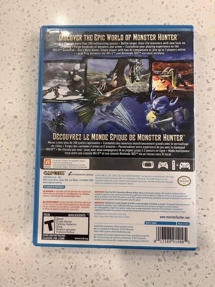 Monster Hunter 3 Ultimate (Nintendo Wii U, 2013) - Image 2 of 4