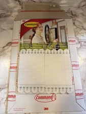 Command Picture Hanging Strips Small White Holds Up To 1.8KG Pack of 8 Pairs 0.87 per strip
