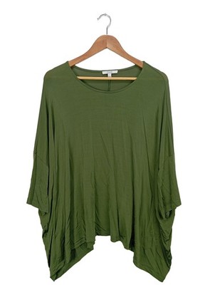 DAGMAR Oversized Shirt Damen Shirt Gr. DE 38 khaki Casual-Look
