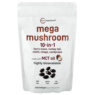 Mega Mushroom, 10-in-1, 240 Softgels