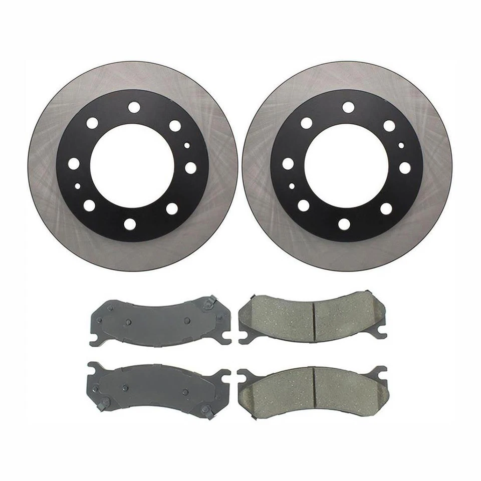 Rotores y pastillas de freno delanteros centrados para Chevrolet Express 2500 2003 2004 2005 2006 Foto 2 de 4