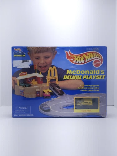 🔥 Hot Wheels McDonald's Deluxe Playset 65850 - 1990s Vintage - NEW & SEALED! 🔥